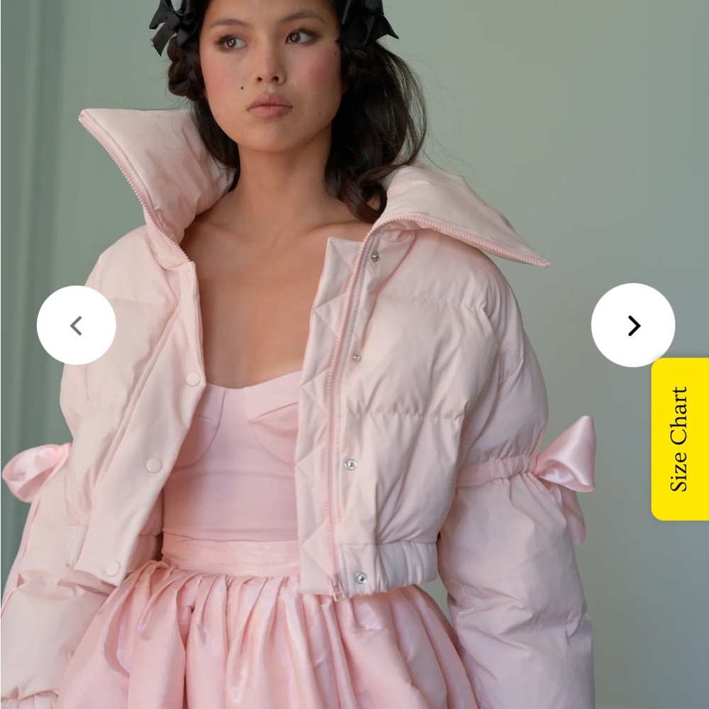 NWT Selkie Castle pink marshmallow puffer coat - Picture 4 of 16